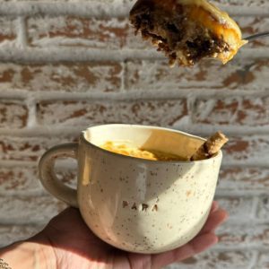Salted caramel latte